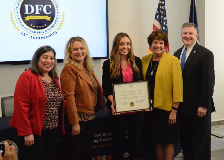 PAAC receives Blue Ribbon Award for work to prevent youth substance use